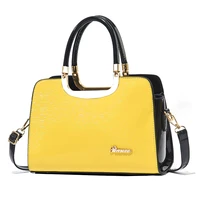 european and american bright leather large capacity commuter womens handbag 2021 new fashion one shoulder messenger