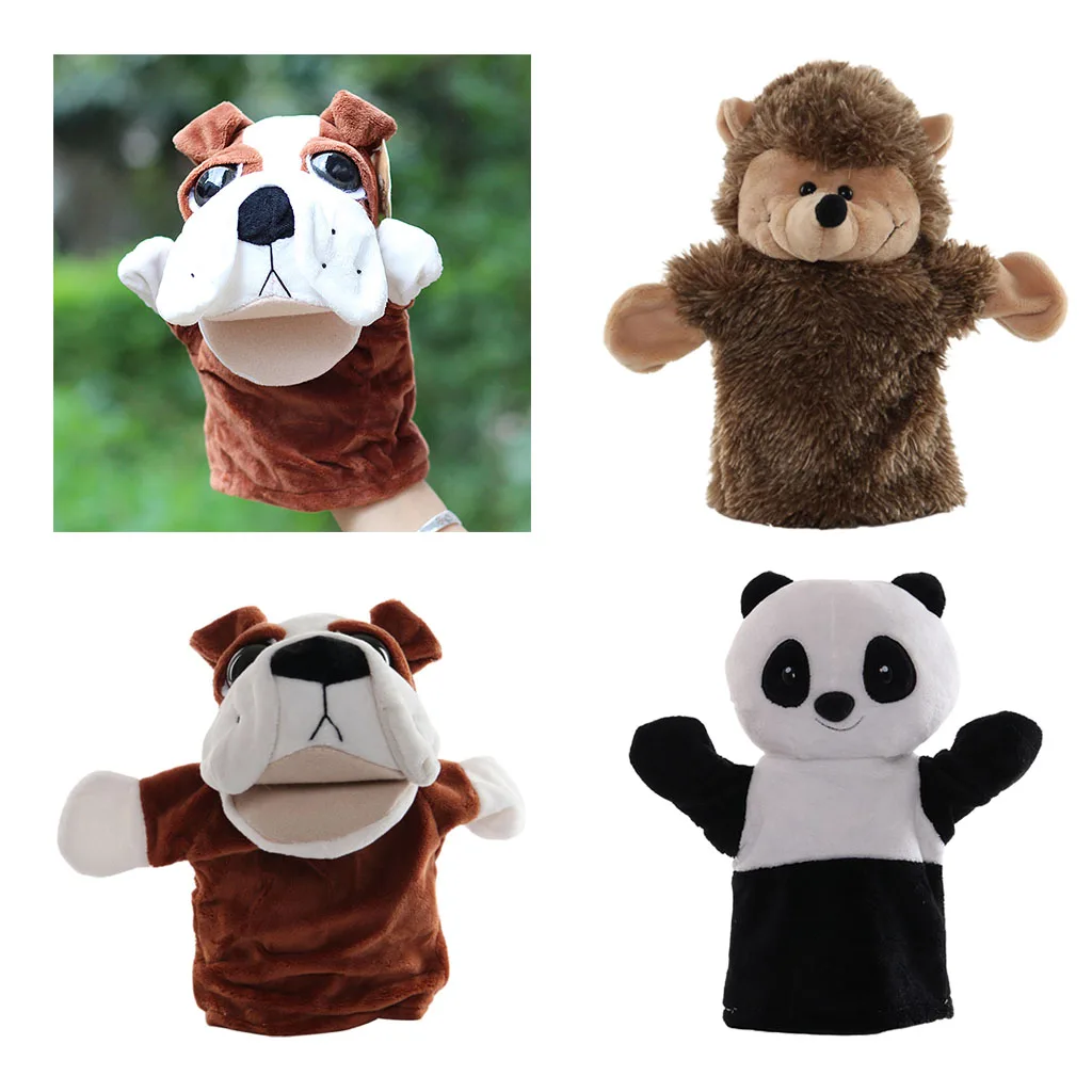 

Animal Hand Puppets Toys Set Lovely Plush Pretend Toys Zoo Friends for Kids Children Role-Play, Preschool, Theater Prop