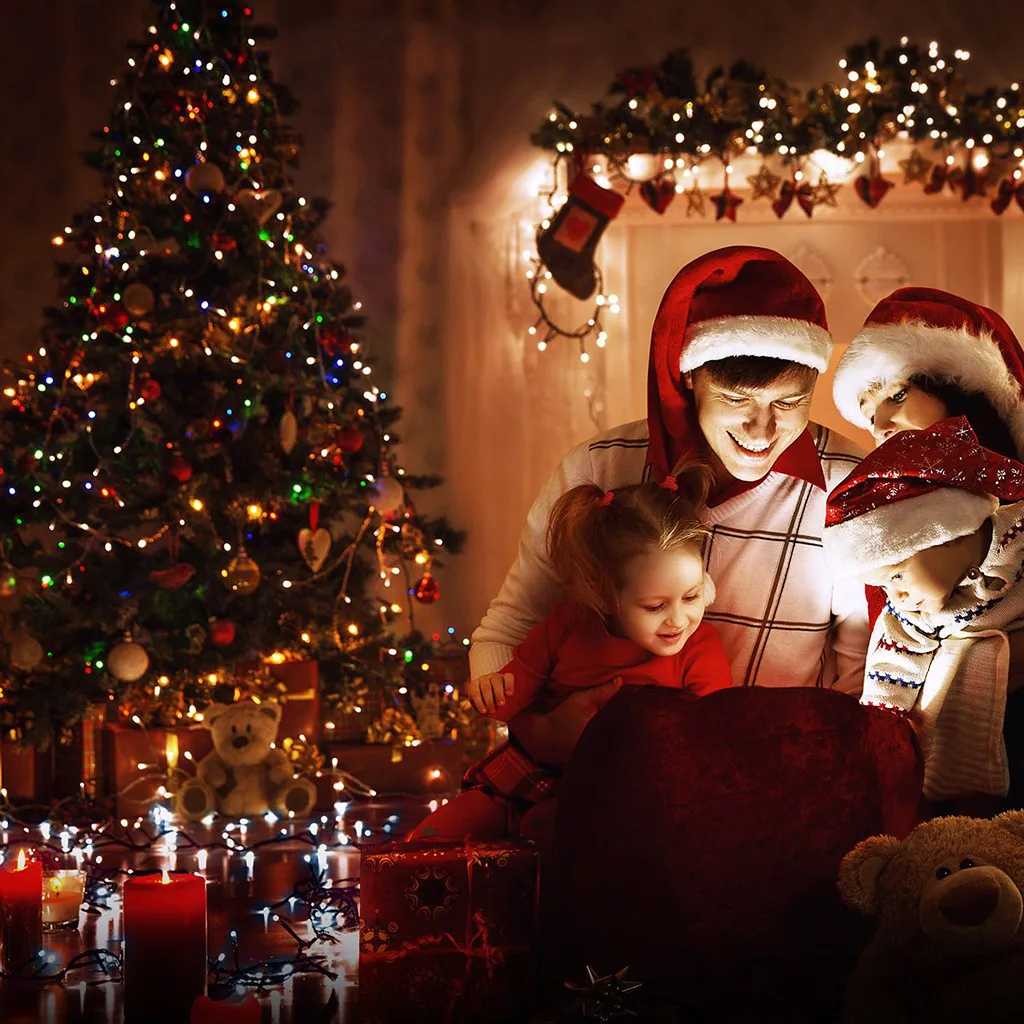 10 м 100 светодиодный светильник на солнечных батареях Рождественский венок