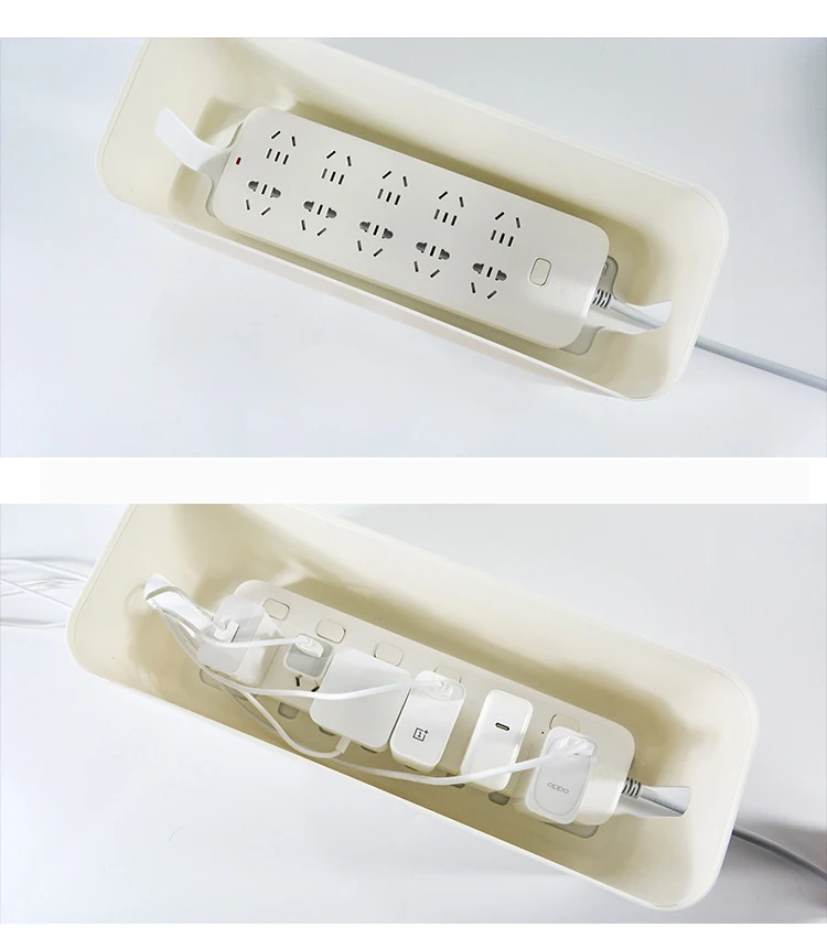 barato Caixas De Tomada Cabo Tira De Energia Fio Caso Desktop Rede Linhas Bin Armazenamento Anti Poeira Carregador Soquete Organizador Caixa à Prova De Poeira