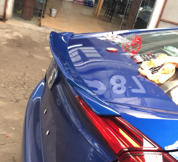 Для honda civic спойлер YR стиль для 2016 2019 задний Багажник крыло грунтовка черный белый