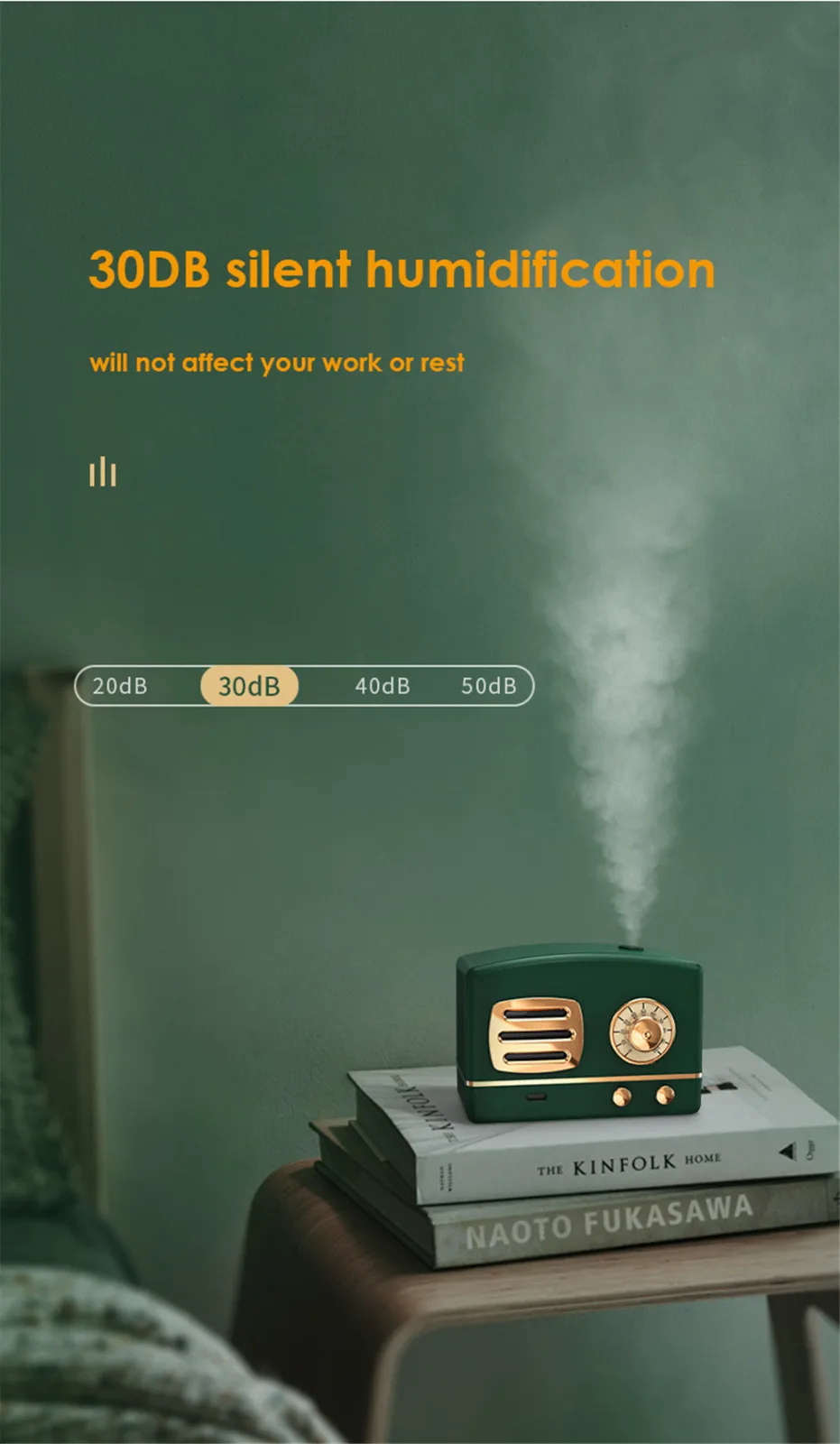 40 # увлажнитель диффузор для эфирных масел маленький радио Тип в ретро-стиле