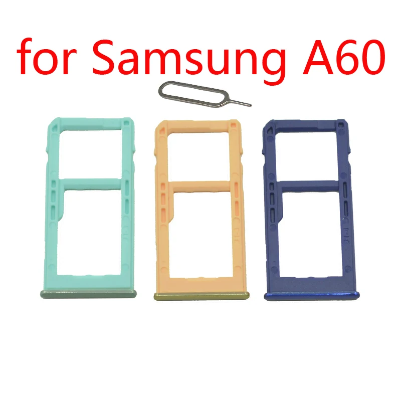 Лоток для SIM карты телефона Samsung Galaxy A60 A6060 оригинальный адаптер сотового Micro SD