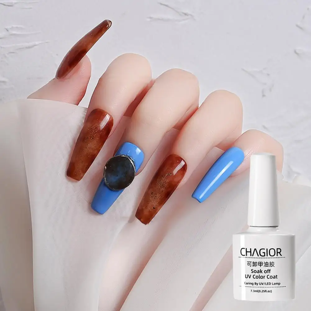 

7.3ml Nail Polish Translucent Color Changing Skin-Friendly Dull Varnish Manicuring UV Gel Polish for Female