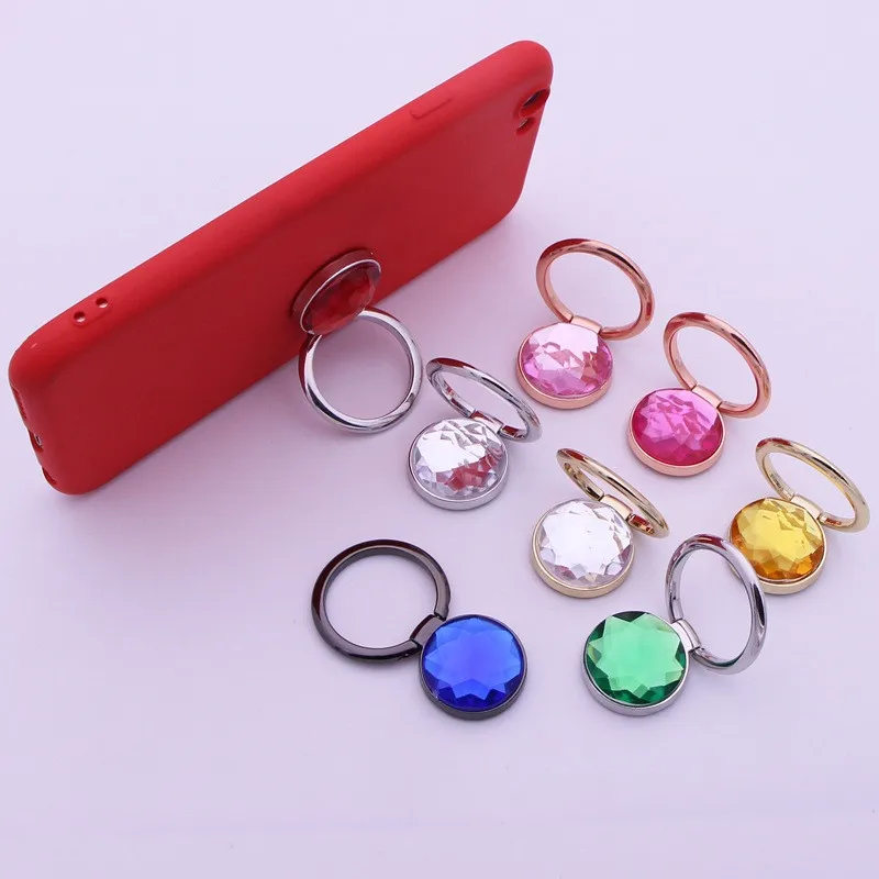 Универсальный мобильный телефон цветной держатель с драгоценным камнем