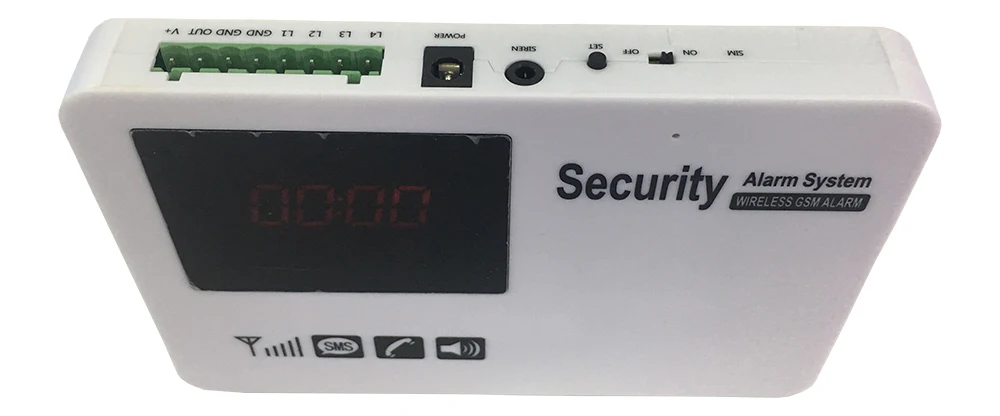 Gsm Sms Система охранной сигнализации сенсорный экран беспроводная домашняя сигнализация с детектором движения DIY Kit