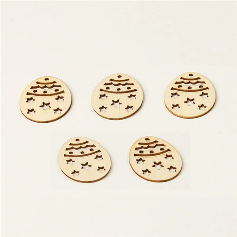 50 шт. пасхальный декор деревянные яйца подвесные украшения пасхальные