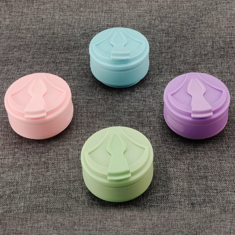 350ml Folding Silicone 4 kleur Draagbare Siliconen Telescopische Drinken Inklapbare koffie cup vouwen silica met Deksels Rei |