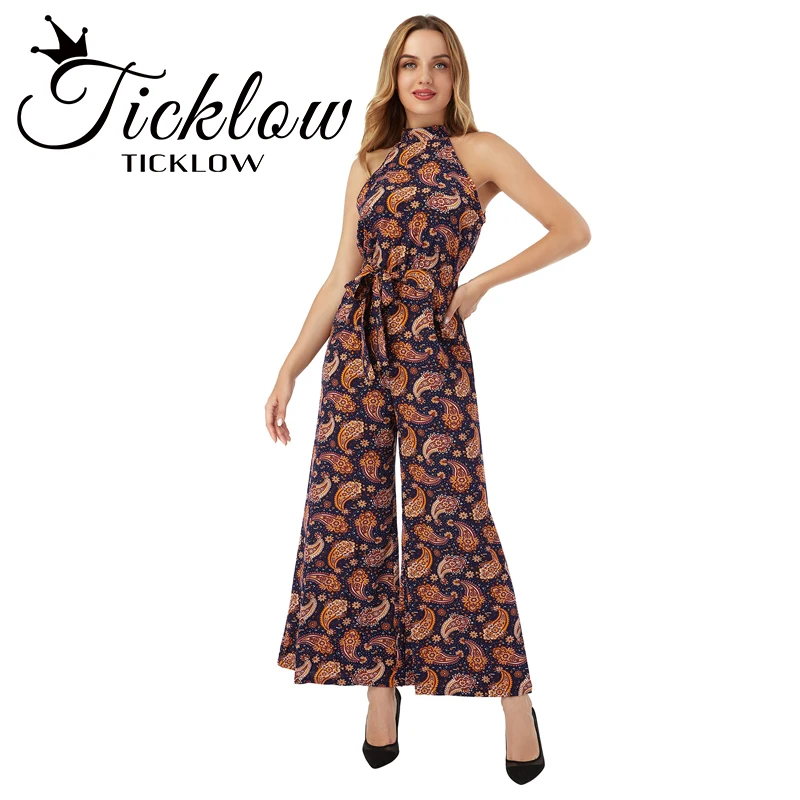 

Комбинезон женский с открытыми плечами, пикантный свободный облегающий вечерний комбинезон с открытой спиной, элегантные брюки, темно-сини...