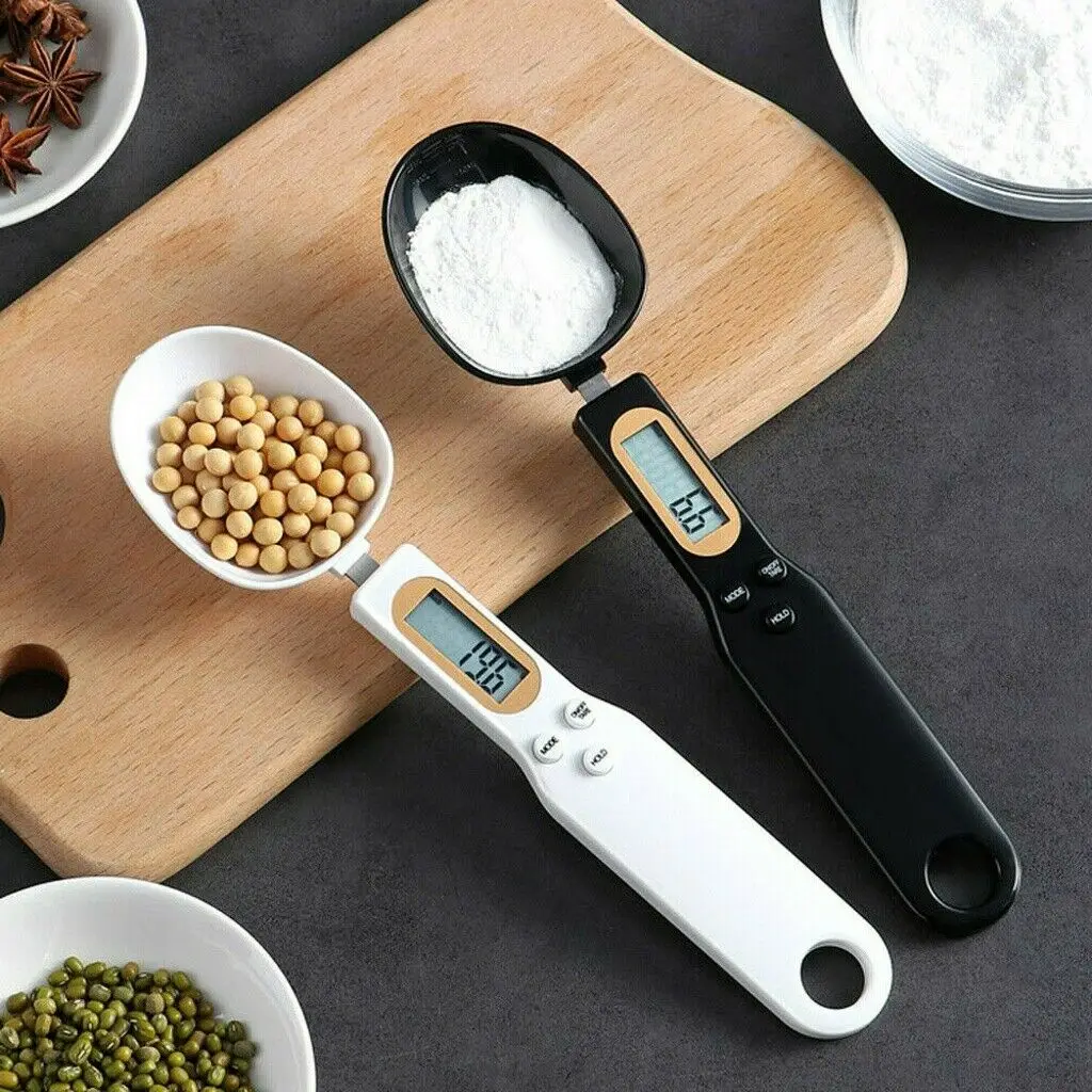 

500g Portable LCD Digital Kitchen Scale Measuring Spoon Gram Electronic Spoon Weight Volumn Food Mini Kitchen Scales