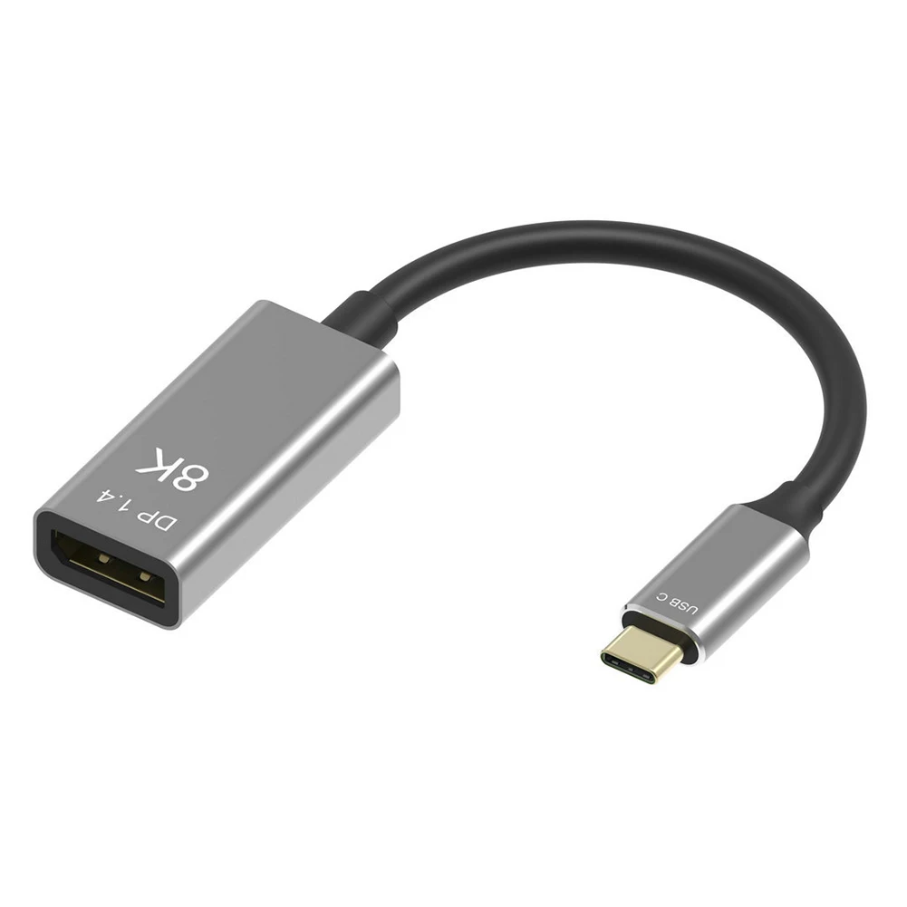 

Thunderbolt 3 Type C to Displayport 1.4 Cable USB C 3.1 Male to DP Female Converter 8K@60Hz /4K@120HZ HD Adapter for MacBook