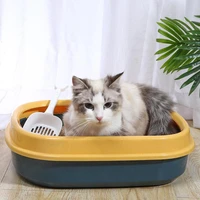 semi enclosed cat litter box splash proof household wind sent cat litter shovel cat toilet