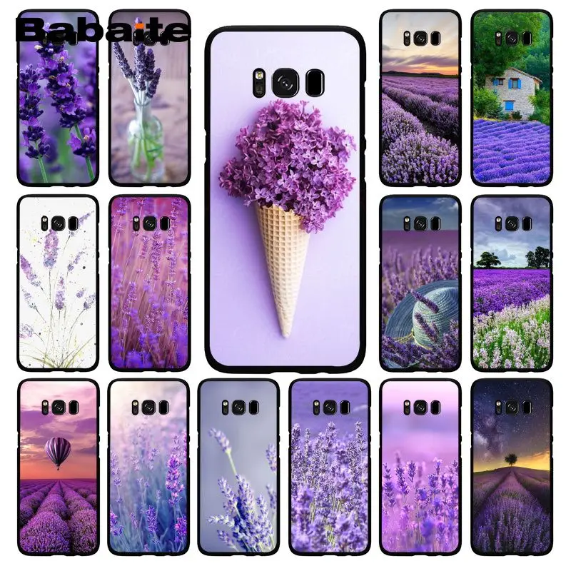 Простой Лавандовый чехол для телефона Babaite с фиолетовыми цветами Samsung Galaxy S10E S7 Edge