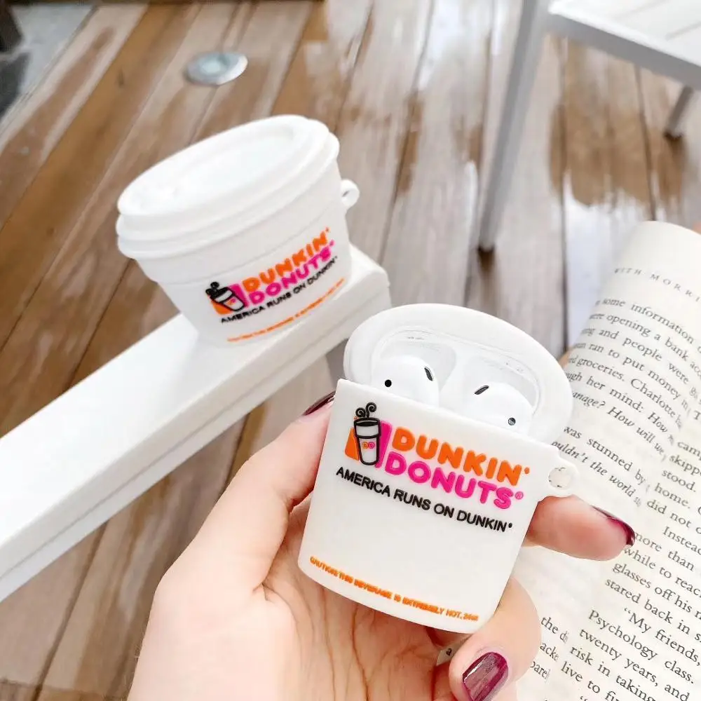 3D милая кофейная чашка Dunkin мягкая силиконовая беспроводная Bluetooth гарнитура для