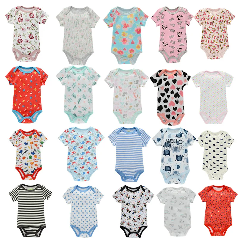 

1Pcs Summer Baby Bodysuit For Babies Newborns Baby Girls/Boy Clothes Short/Long Sleeve Cotton Jumpsuit Random Shipments 0-24M