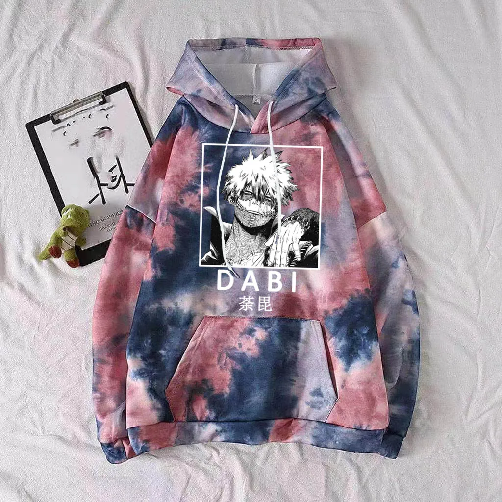 

Толстовка унисекс с принтом героев аниме, Повседневная Свободная кофта в стиле Харадзюку