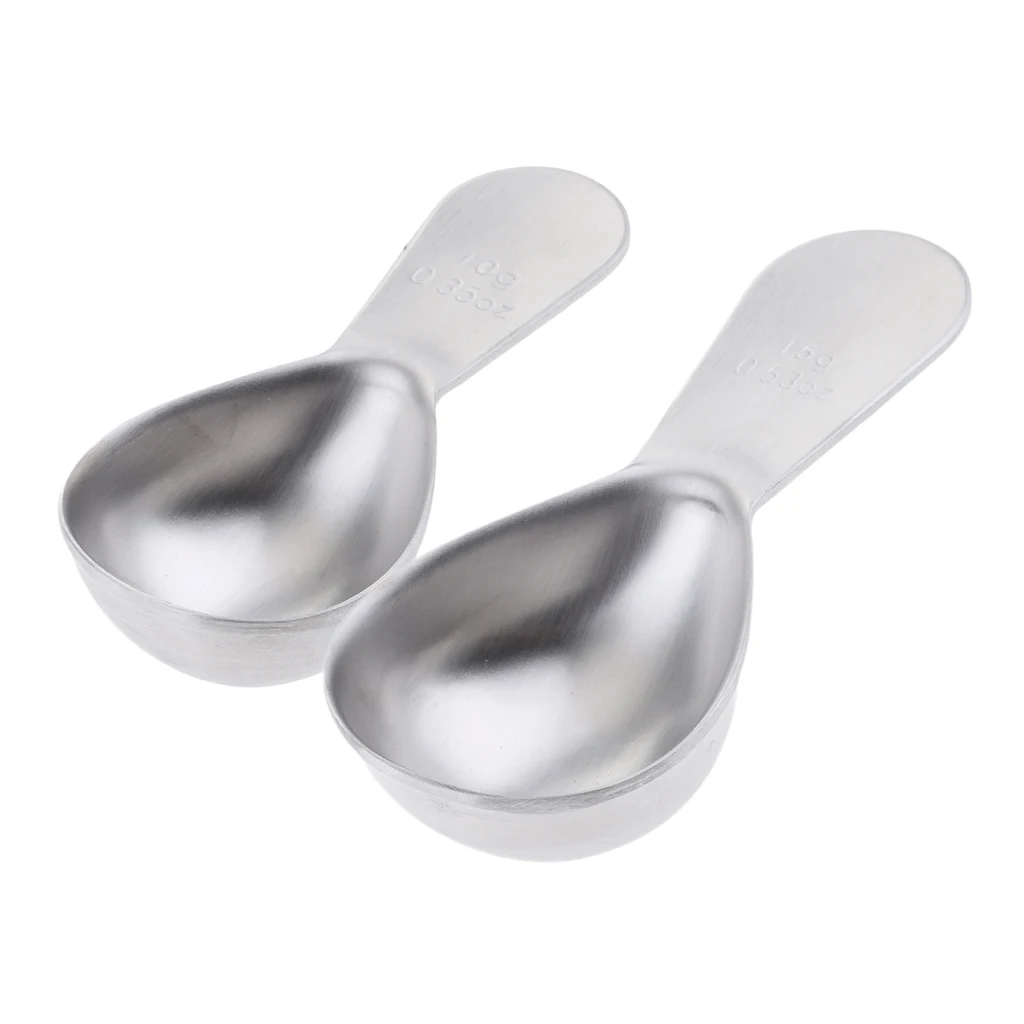 

Stainless Coffee Silver Scoop/Tea Measure Tablespoon Measuring 10ml/15ml