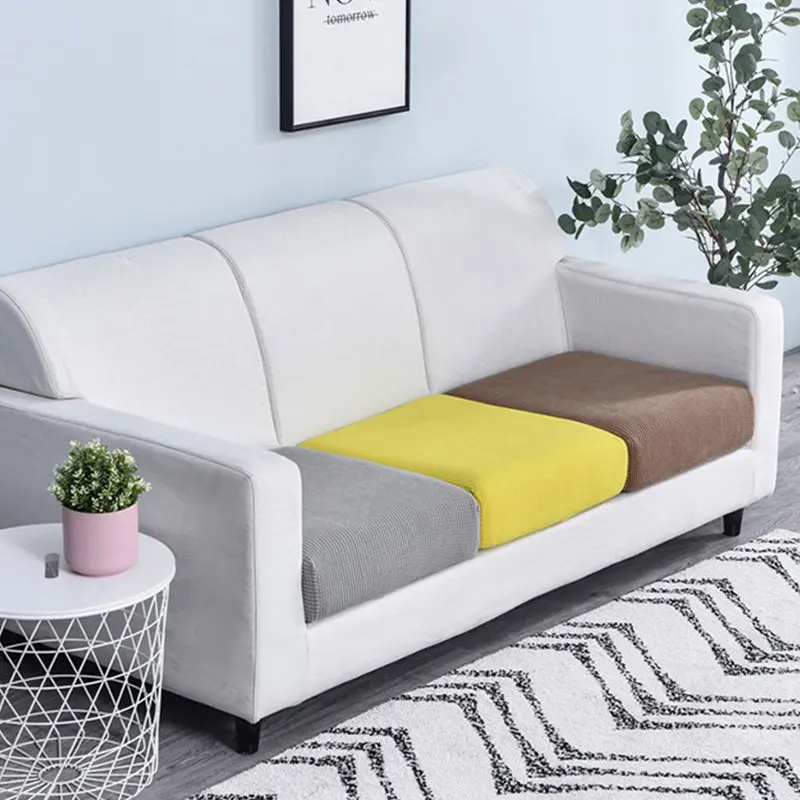 

1/2/3 seat Sofa Cushion Cover Removable Chair Covers Furniture Protector Corn Fleece Spandex anti-skid Washable Slipcover