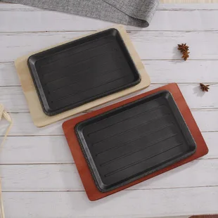 

Rectangular Non-stick Bread Cake Baking Tray Baking Tray Oven Rectangular Black Baking Tray DIY Baking Pans WIth Holder Iron