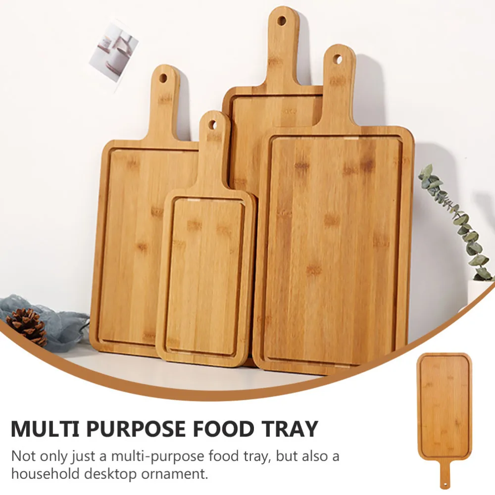 

1Pc Japanese Style Bread Tray Afternoon Tea Snack Tray Wooden Cake Borad