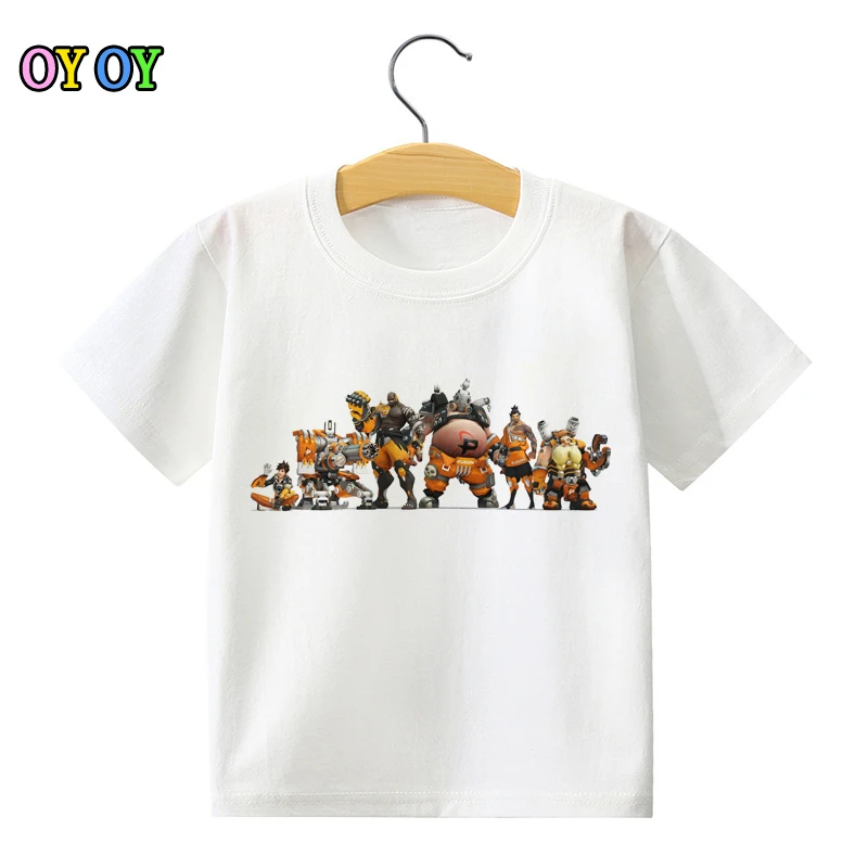 

2019 New T Shirt For Boy Gamer T Shirt Hot Pc Game Watch Over Character GENJI Flow Like Water New Pattern T Shirt Kids Shirt