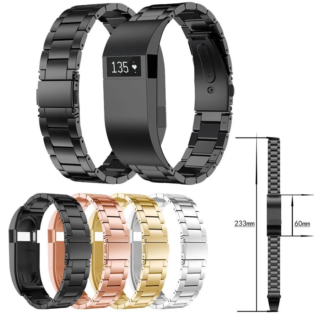 Сменный ремешок ловушка из нержавеющей стали Браслет для Fitbit charge HR наручных