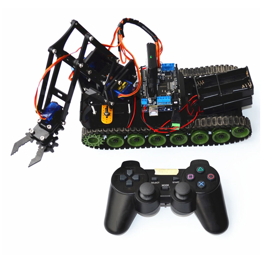 

DIY Programmable Tank Mechanical Arm Robot Kit For Arduino Programmable Toys For Boys Kids Birthday Gifts 2020
