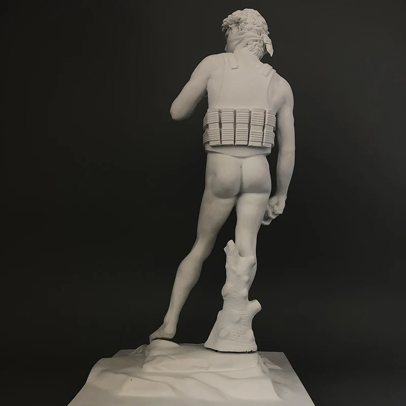 Бэнкси статуя самоубийца Давида декоративный персонаж скульптура уличное