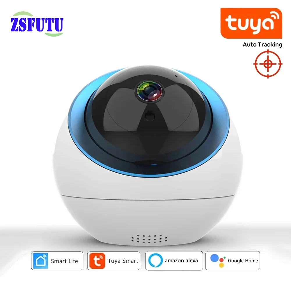 

Tuya Smart Life WiFi 1080P 2MP HD IP Camera Security Surveillance Baby Monitor Auto Tracking Support Google home Assistant Alexa