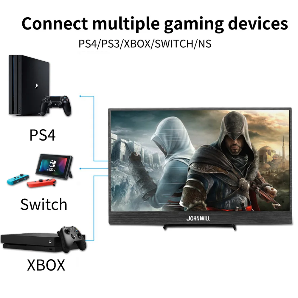 15,6 дюймов HD 4K lcd ips USB C портативный компьютерный монитор ПК 13," игровой монитор 3840X2160 для игровых консолей PS3 PS4 Macbook