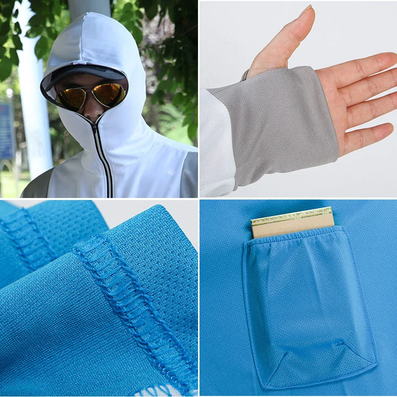 

Sun Protection Fishing Clothing Quick Drying Breathable Long Sleeve Clothes for Outdoor Camping Hiking PSEN999