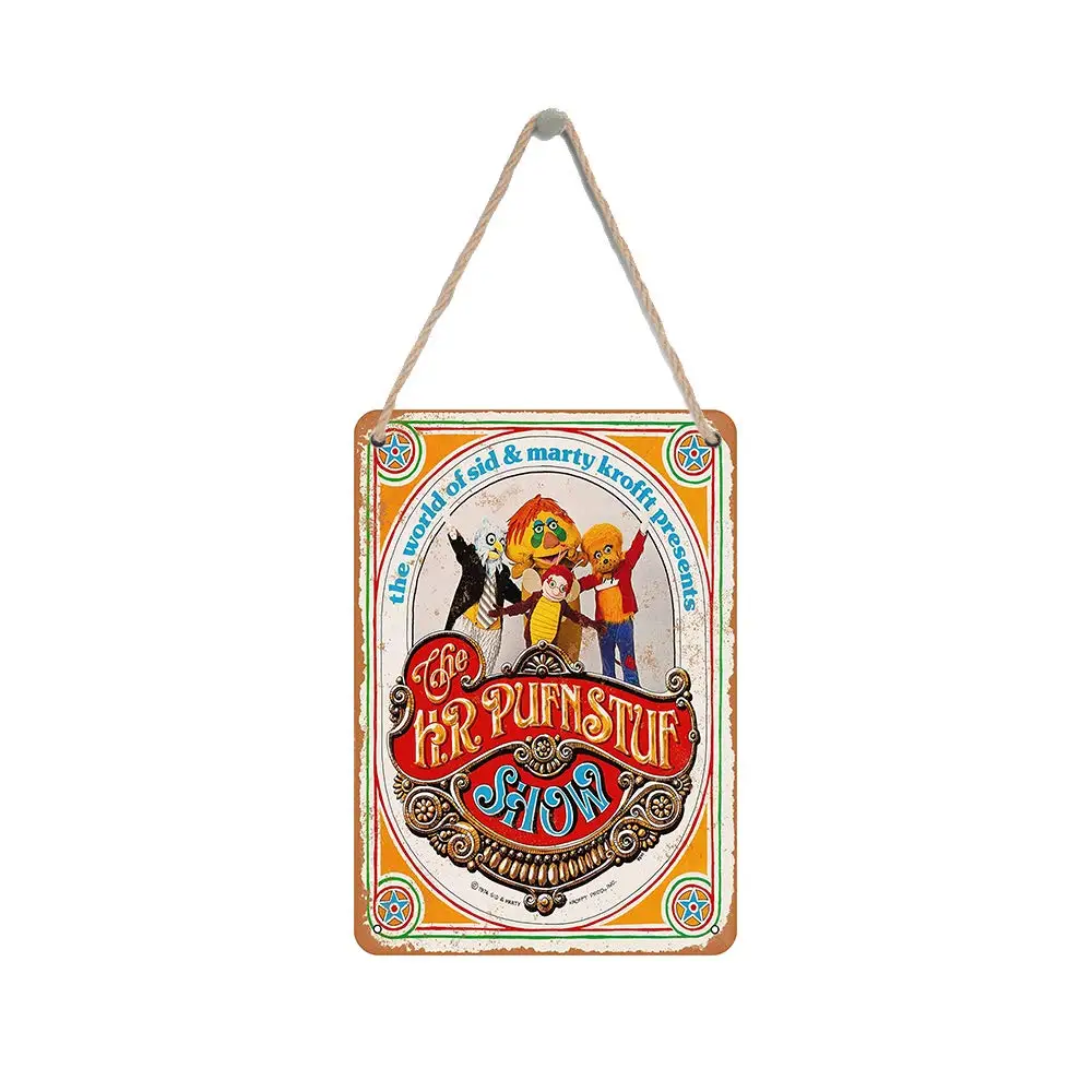 

Isaric деревянный подвесной знак 8X12 дюймов 1970 H.R. Забавный деревянный знак Pufnstuf