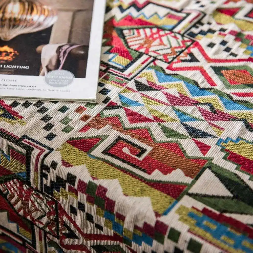 

CANIRICA Decorative Tablecloth Bohemia Table Cloth Dining Table Cover Nordic Tapete Home Decoration Manteles De Mesa Rectangular