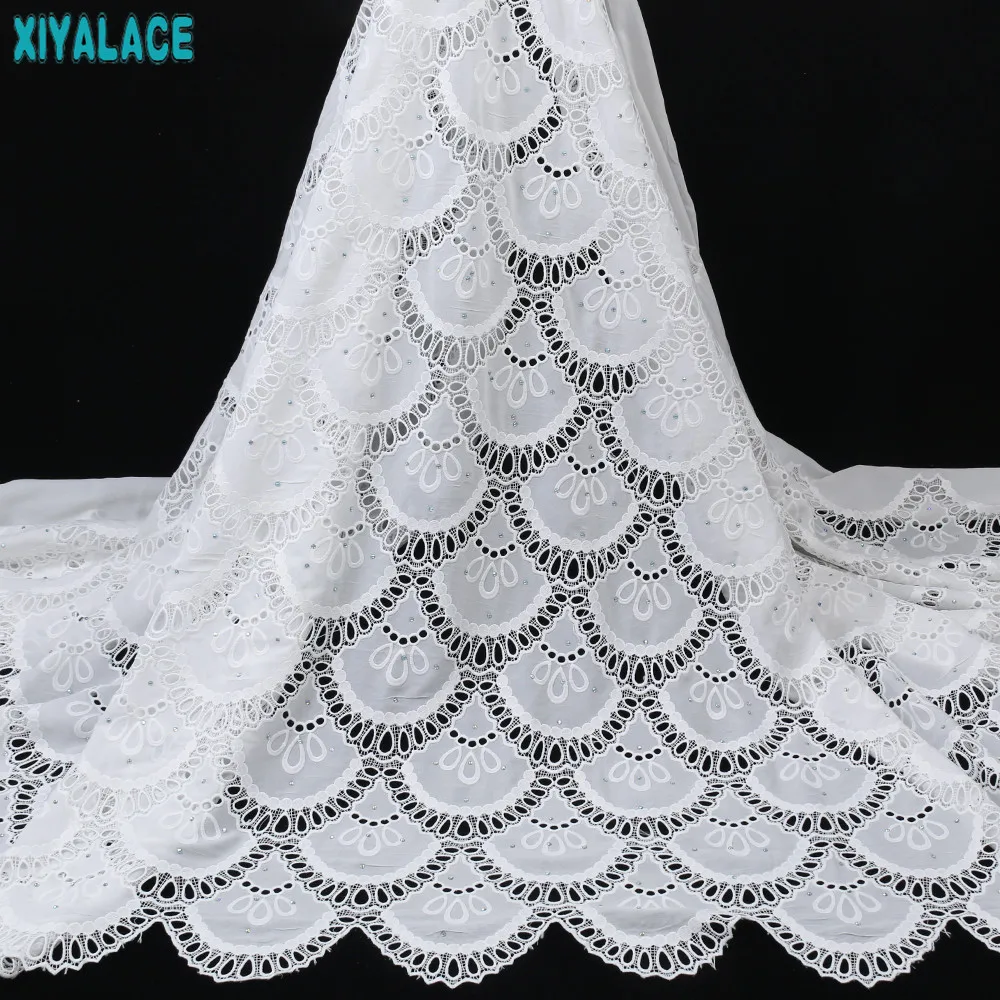 

Off White Chiffon Guipure Cord Lace Fabrics with Stones Embroidered African High quality 5 Yards Nigerian Dubai Sewing KS4076B