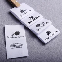 3060mm cotton with logo or text sewing accessori labeltags for knitted thingscustompersonalizadahandmade labelgift tags