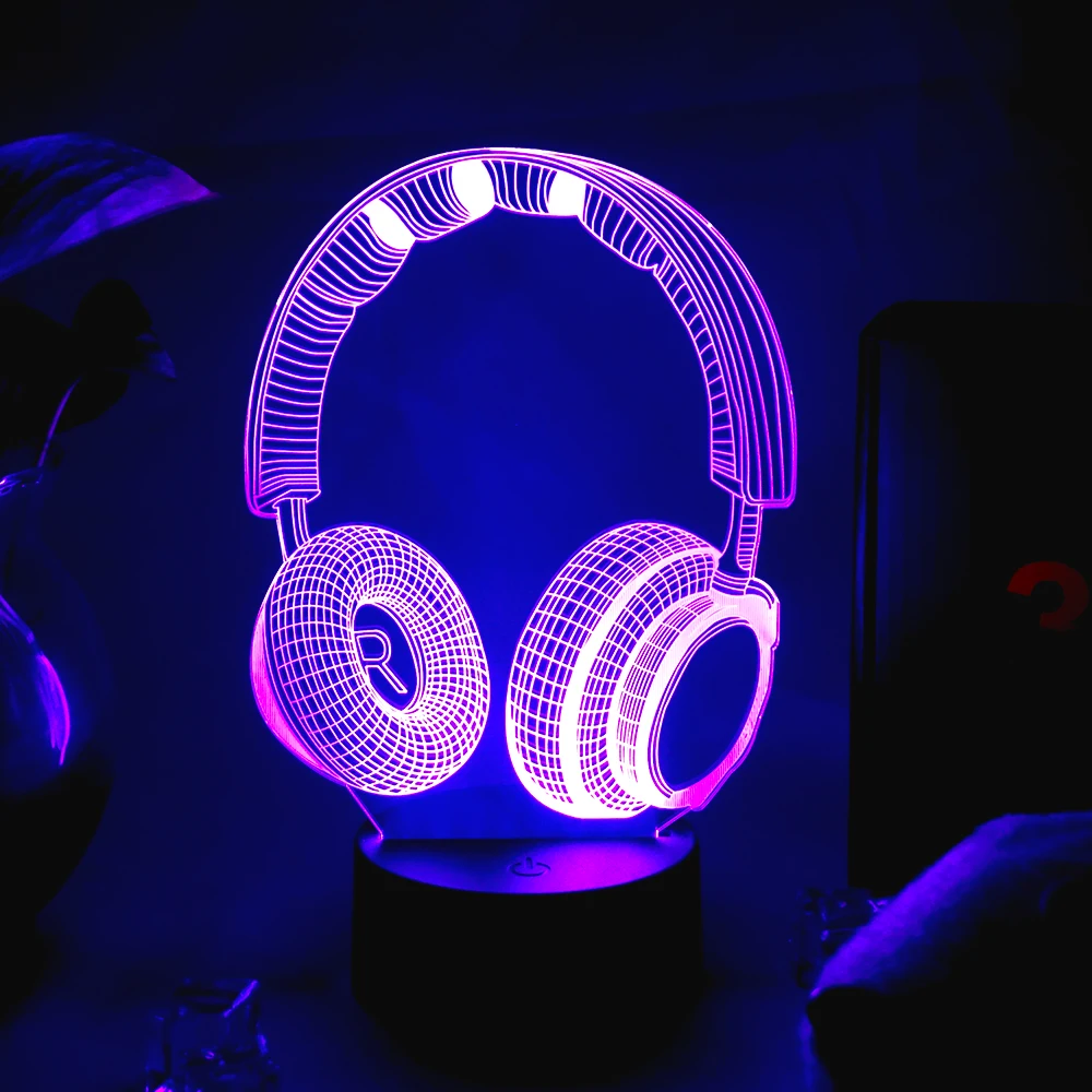 

Gaming Room Desk Setup Lighting Decor 3D Visual LED Night Lamp on The Table Game Console Controller PS Icons Light Gift for Kids
