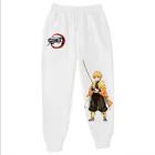 Японские бриджи в стиле Харадзюку, уличная одежда для Slayer демонов: Kimetsu no Yaiba, спортивные штаны для бега в стиле хип-хоп с эластичным поясом