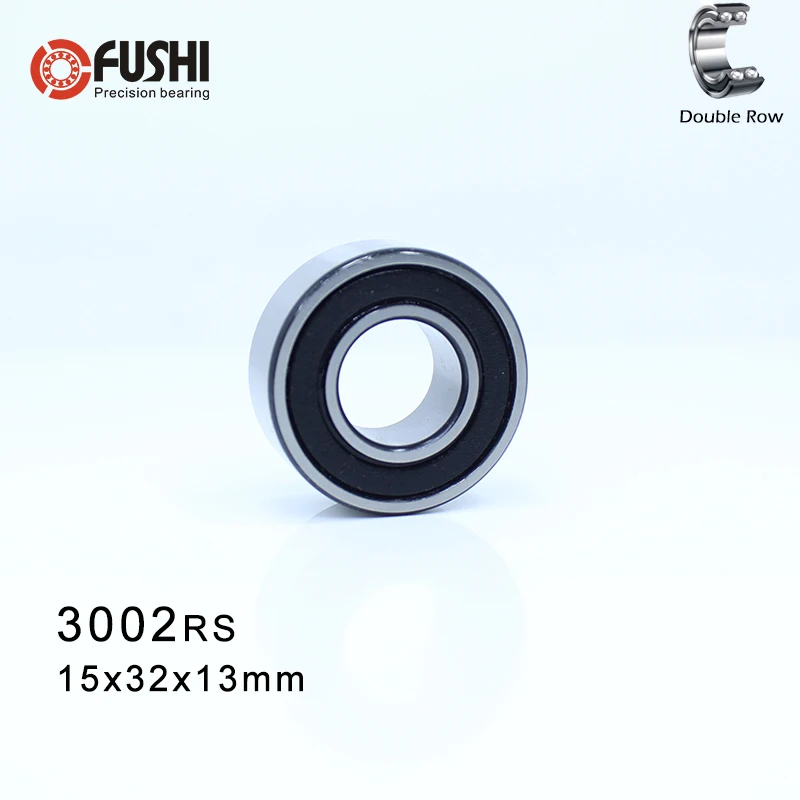 3002 2RS Подшипник 15*32*13 мм (1 шт.) двухрядные герметичные RS радиально упорные