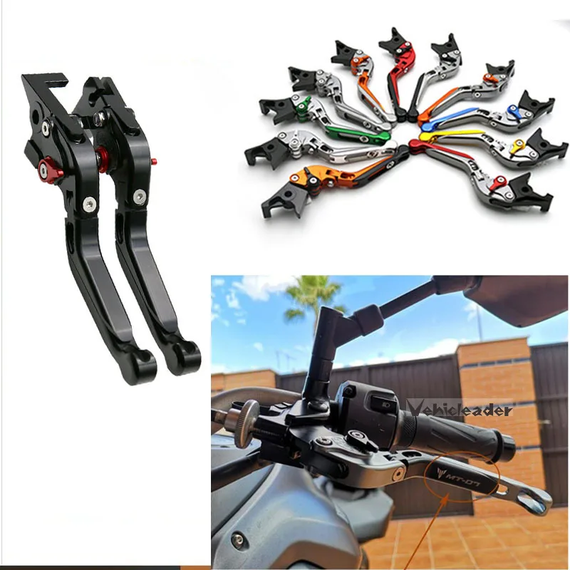 

Motorcycle CNC Adjustable Folding Extendable Brake Clutch Levers Handle For Yamaha MT-07 MT 07 MT07 FZ07 FZ 07 FZ-07 2014-2021