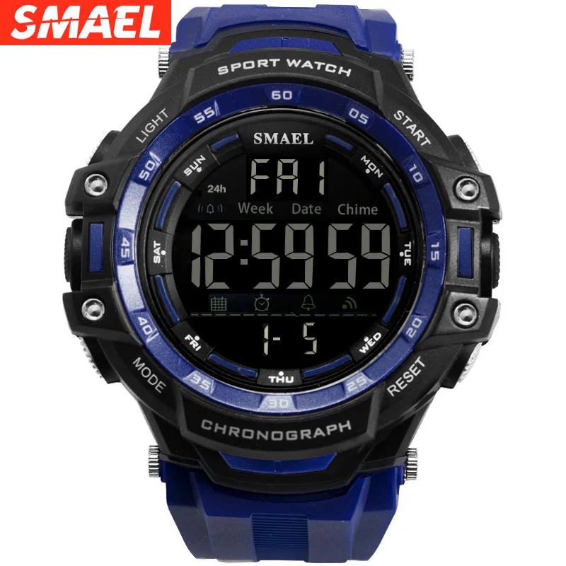 

Multifunctional Sports Timing Men's Watch Outdoor Waterproof Large Screen Trendy Luminous Alarm Clock water proof watch