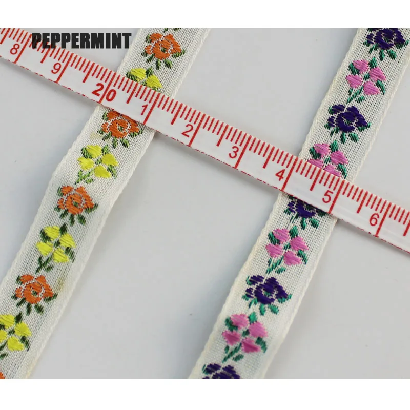 2 ярдов 12 мм лента в этническом стиле вышивка отделка цветок кружево своими