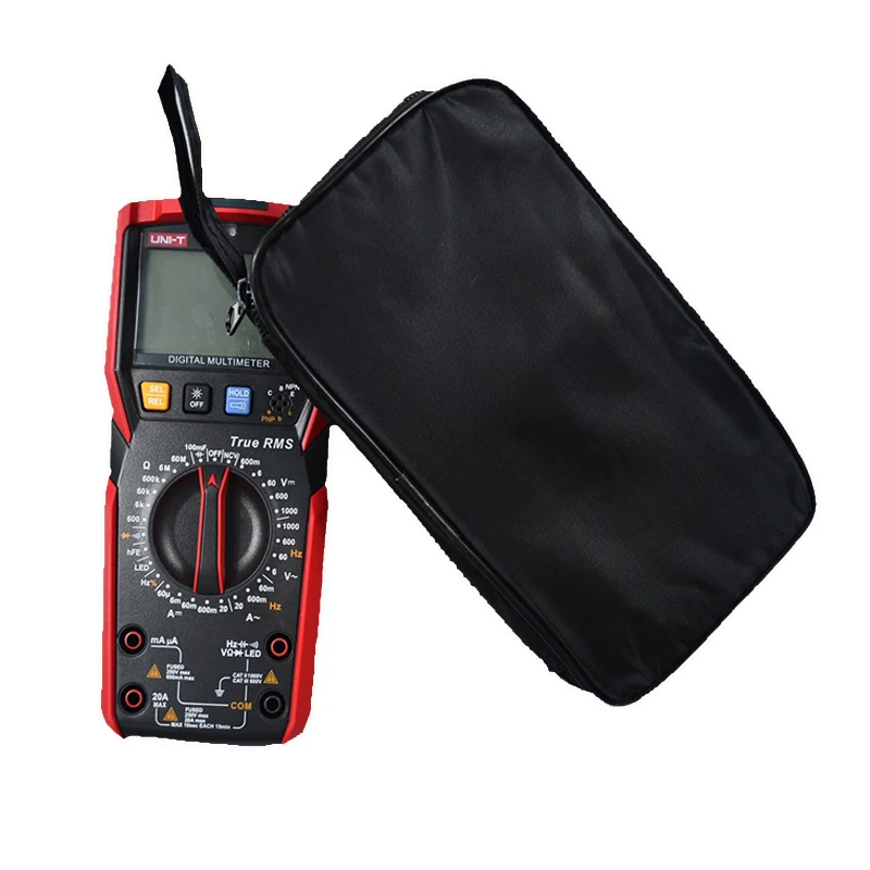 UNI-T UT89XD UT61E Multimeter Storage Bag Black Cloth Toolkit Pouch Tool Box Durable Waterproof Shockproof Soft Case 20*11.5*4.5 |