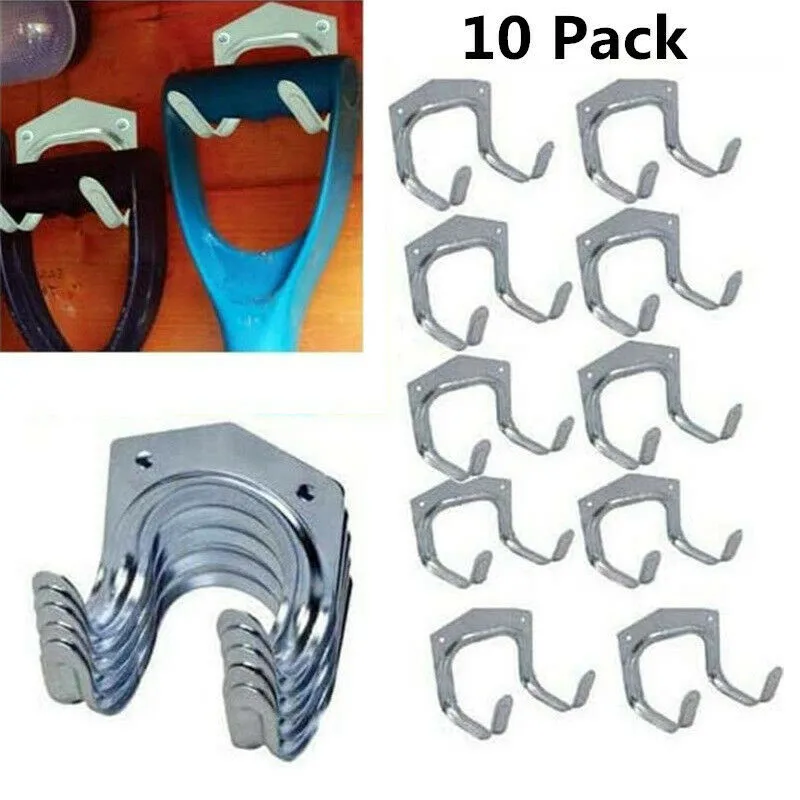 10 шт. крюк для гаража инструмент хранения металлический стеллаж прочный
