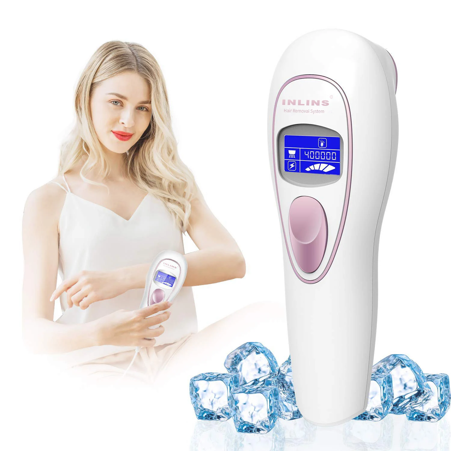 Newest Ice Cool Painless Mini Portable  Hair Removal Diode Laser IPL Epilator Devices With LCD Screen For Home Beauty Use enlarge