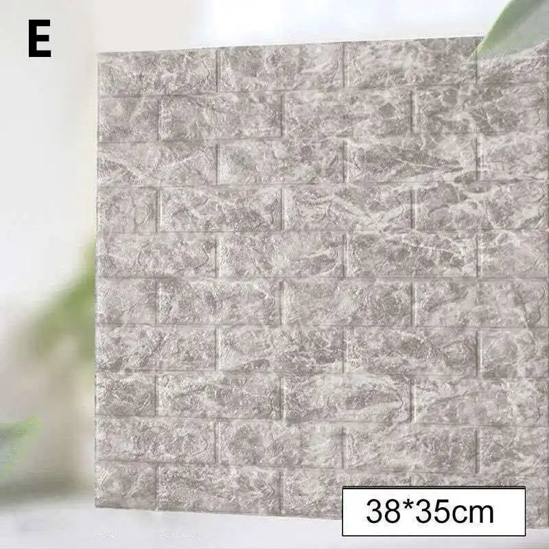 Обои 10 шт. 3D плитка кирпичная стена наклейка водонепроницаемые пенные панели