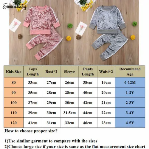 Для детей ясельного возраста для маленьких девочек Спортивная Бархатные костюмы