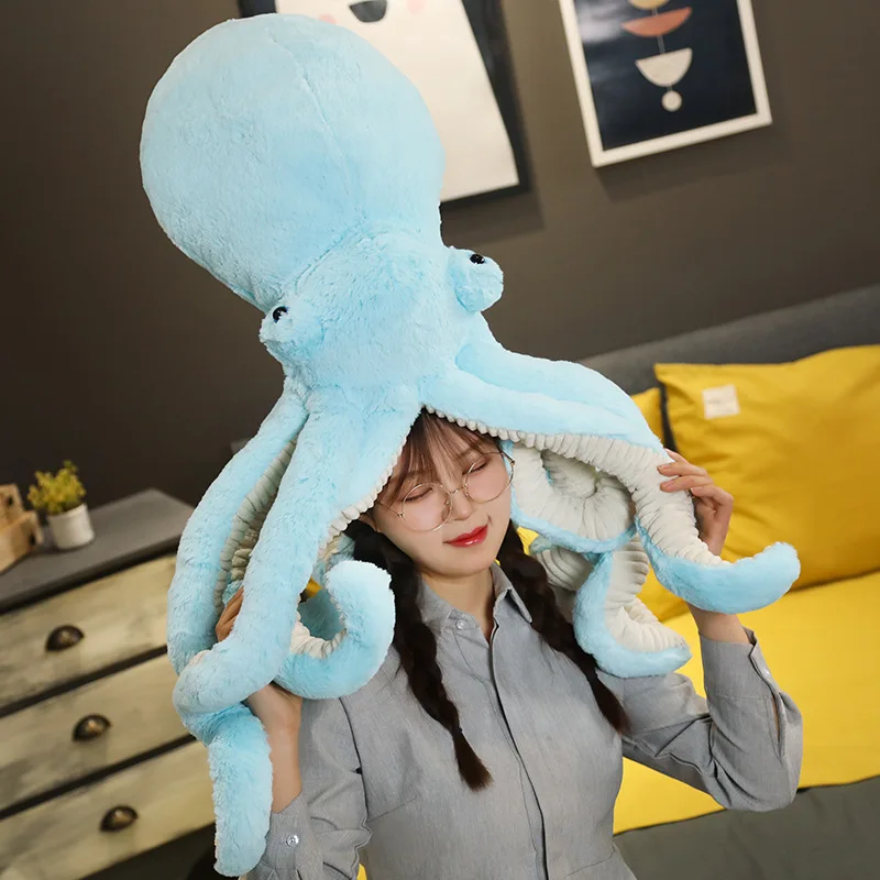 

Hot Sale 30-90cm Lovely Simulation Octopus Pendant Plush Stuffed Toy Soft Animal Home Accessories Cute Doll Children Gifts
