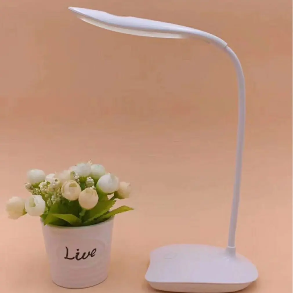 

14 LED Reading Light Dimmable 3 Modes USB Eye-Caring Desk Lamp Touch Control Table Light Flexible Hose For Studying Camping