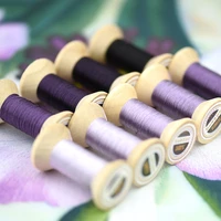 new item chinese 100 silk embroidery thread yarn embroidery floss for sewing article wooden packing silk thread