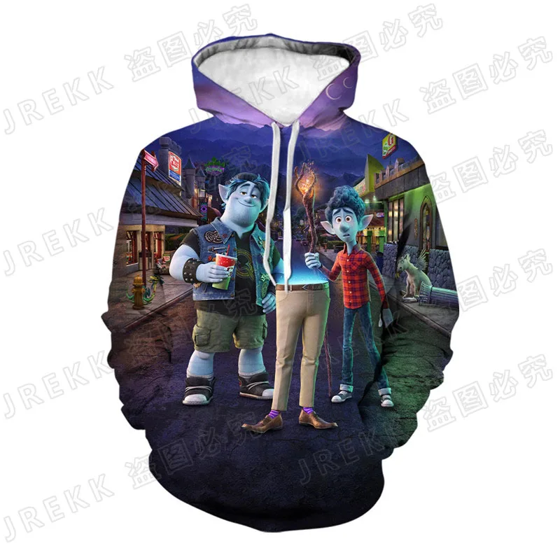 

Disney Cartoon Anime 3D Printed Onward Hoodies Men Women Children Fashion Sweatshirts Boy Girl Kids Cool Long Sleeve Coat
